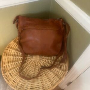 Elegant Brown Woven Shoulder Bag